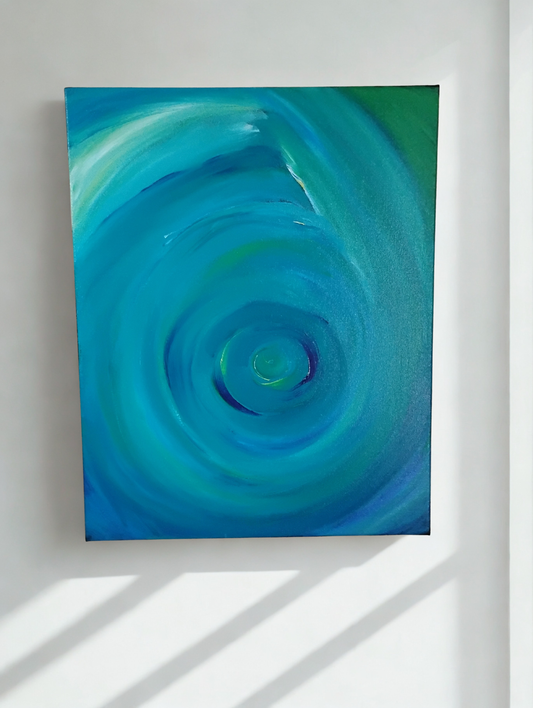 Ward 6 - 18×20 Acrylic Gouache on Canvas (Varnished Original)