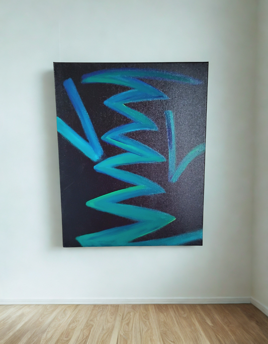 I Won’t Blend In – Abstract Acrylic Gouache Painting 16×20