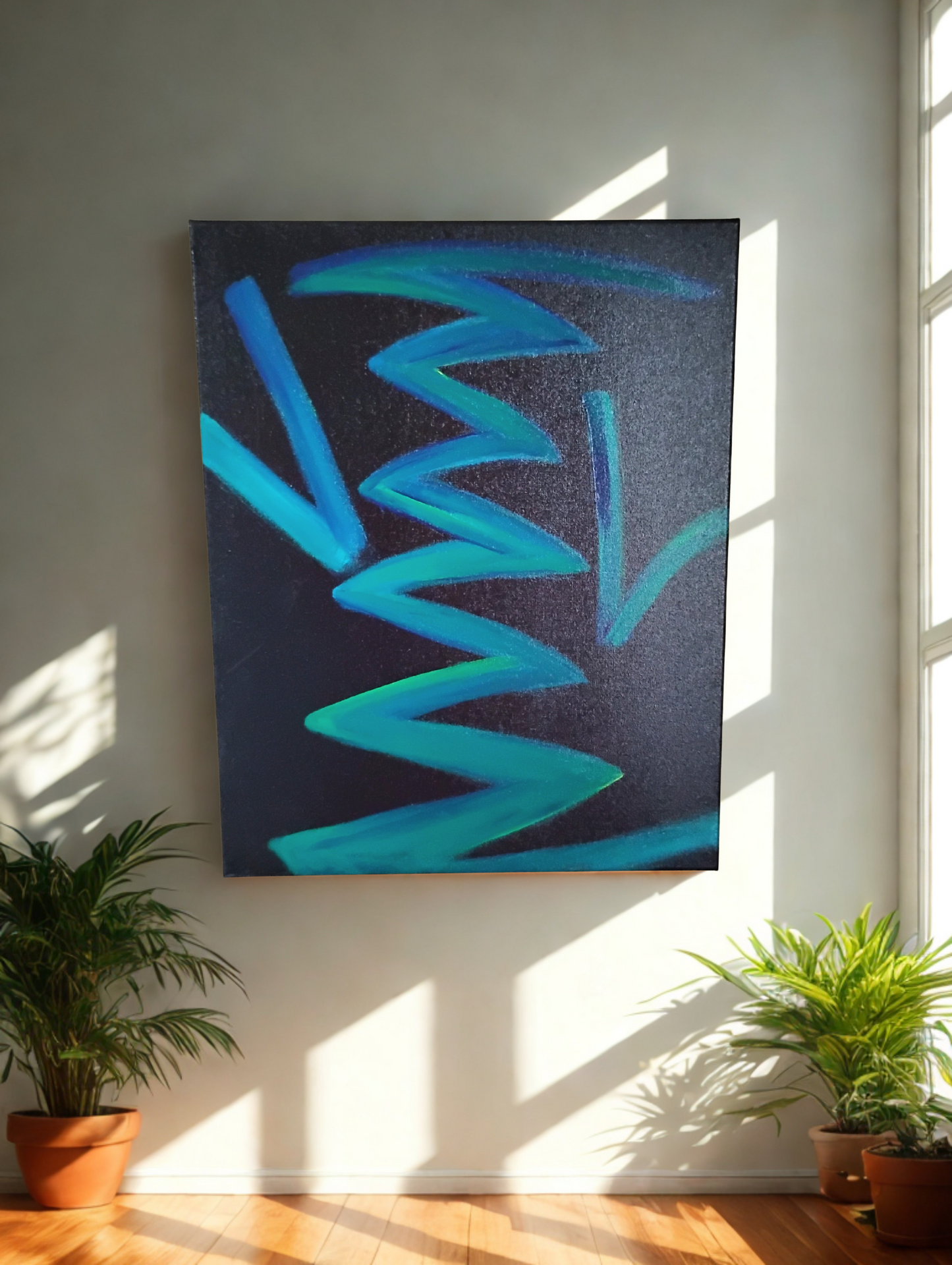 I Won’t Blend In – Abstract Acrylic Gouache Painting 16×20